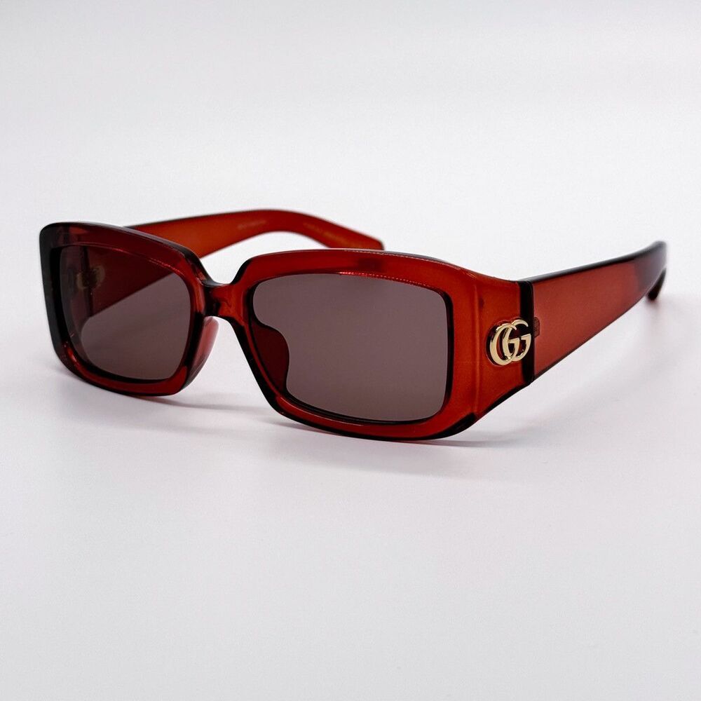 NWT Gucci GG1403SK-003-54 Burgundy Square 54mm Sunglasses - Picture 2 of 5